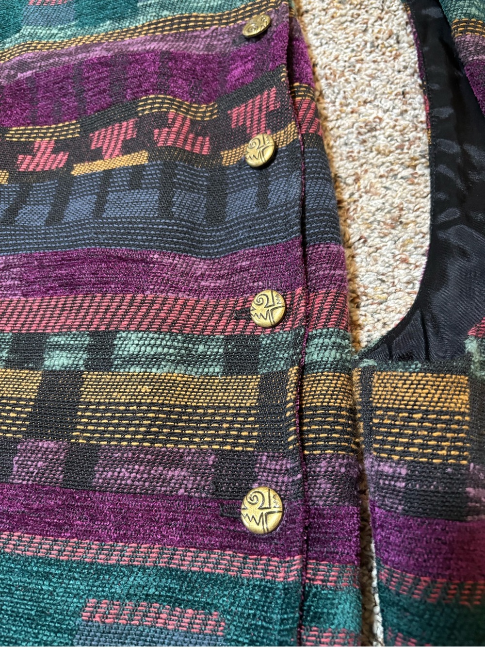 278. Vintage Eagle River Traders Western Boho Skirt & Vest set, size 8 - Picture 6 of 11